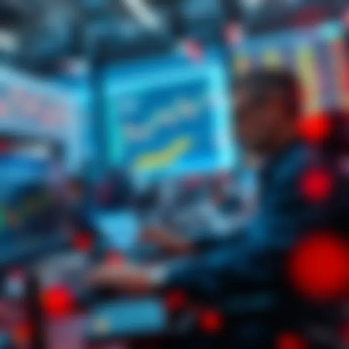 Traders using ChatGPT for trading Traders analyzing market graphs and making informed decisions using ChatGPT 5.1 for better trading strategies.