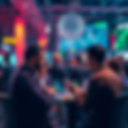 People discussing trading strategies and current events in a forum setting