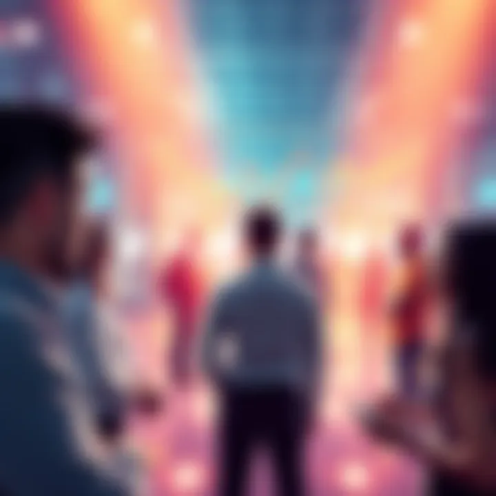 People engaging in a lively discussion about trading strategies and market events