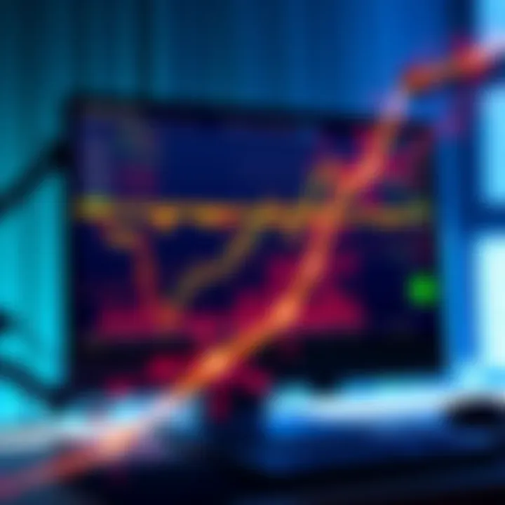 A graphic showing TradingView signals on a computer screen with crypto trading bots in action, illustrating automation in cryptocurrency trading.