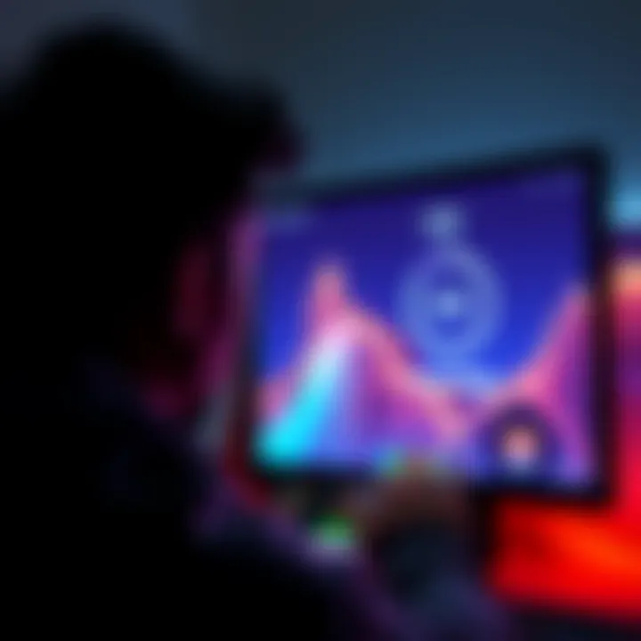 A person looking at a computer screen showing a cryptocurrency wallet with a loading symbol, indicating syncing issues after sending LTC.