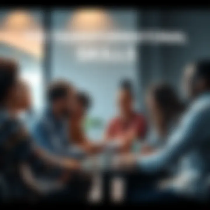 A group of diverse people engaging in a discussion about essential skills for personal and professional growth.