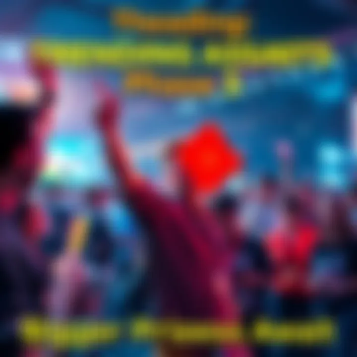 Participants engaging in the Trending Assets Race, celebrating trading new assets and winning prizes.