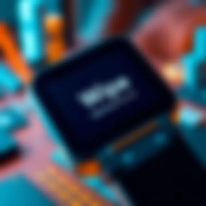 A close-up view of a Trezor device showing the wipe feature in the user interface, indicating the importance of security measures.