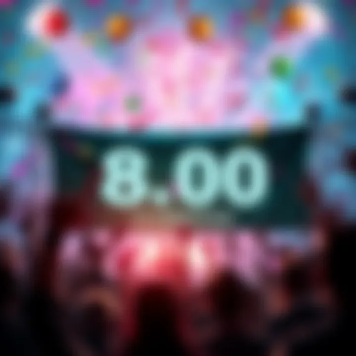 A colorful banner celebrating 80,000 TREZOR community members with confetti and party elements.