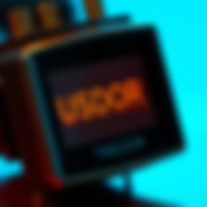 A close-up of a Trezor device showing the unclear font that caused confusion, highlighting certain characters that look similar.
