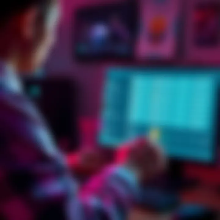 A person using a Trezor wallet on a computer, exploring various cryptocurrency addresses including Solana.