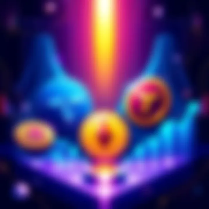 Illustration showing Trezor and Tangem logos with USDC coins and graphs representing yield growth, highlighting Tangem's high yields with Aave.