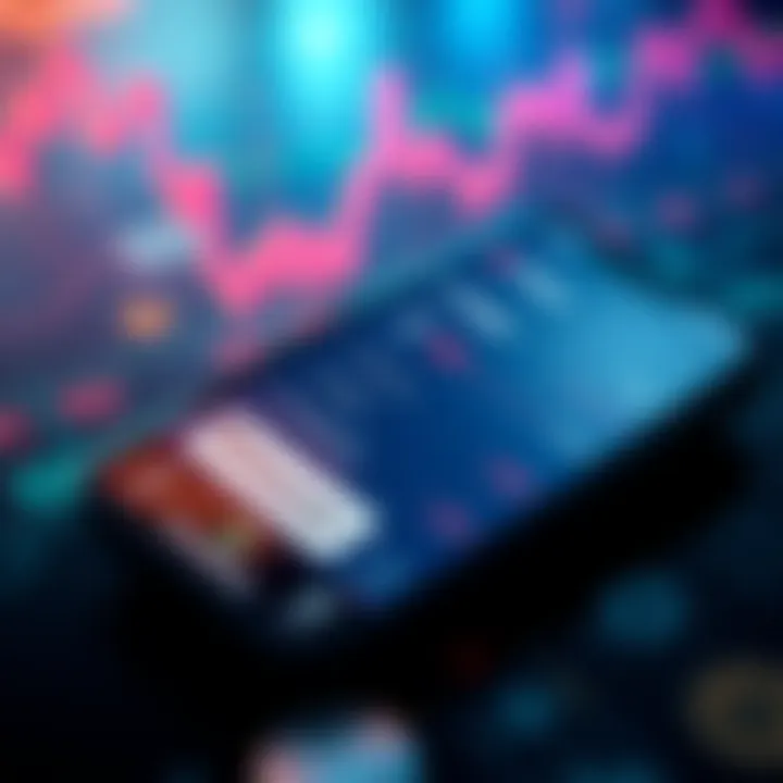 A smartphone displaying the Trezor app with trading options highlighted