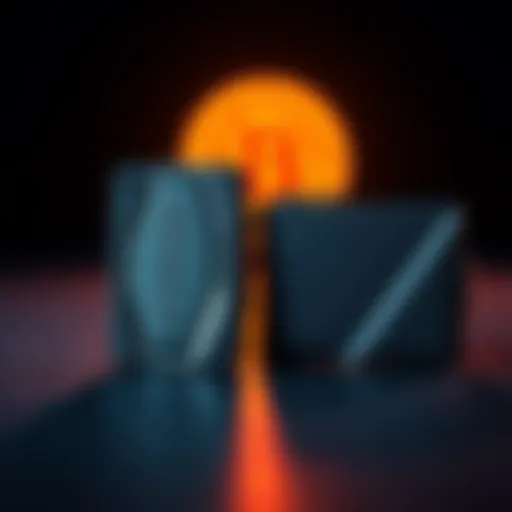 A comparison of the original Trezor wallet and a newer model, highlighting the advancements in design and security features.