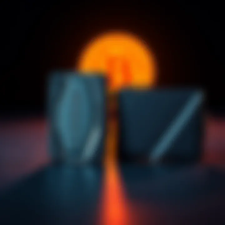 A comparison of the original Trezor wallet and a newer model, highlighting the advancements in design and security features.