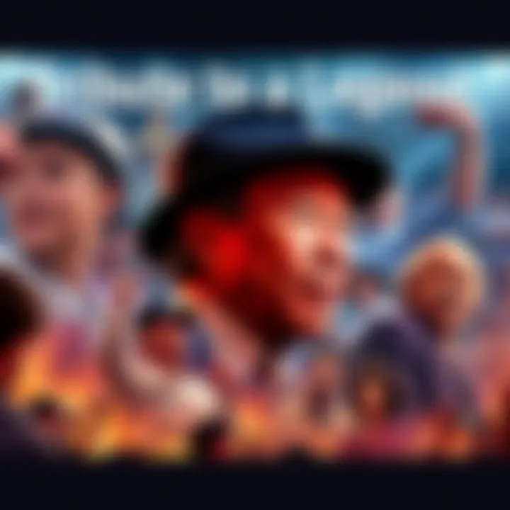 A collage featuring significant moments of a legendary figure's life, showcasing their impact across various fields.