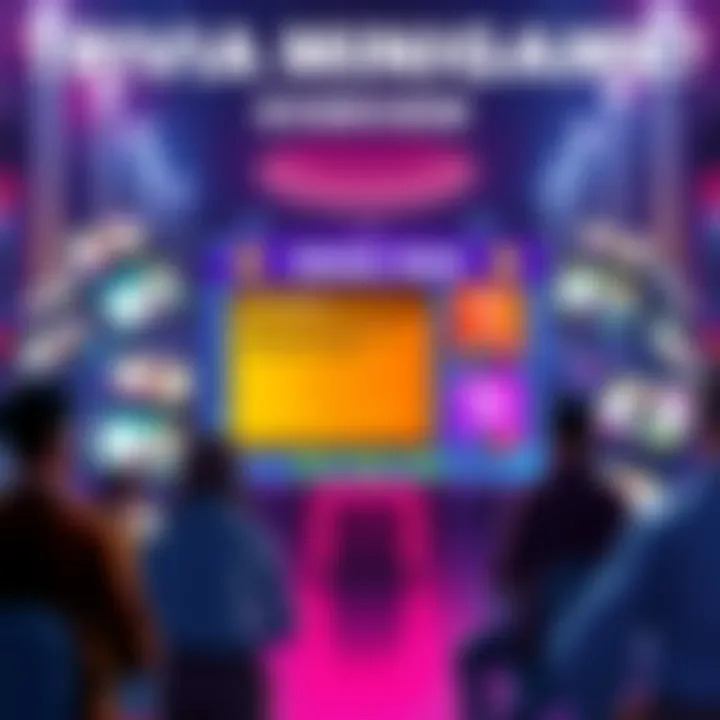 A graphic showing players engaging with a trivia minigame on various devices, highlighting USA-centric questions and international concerns.