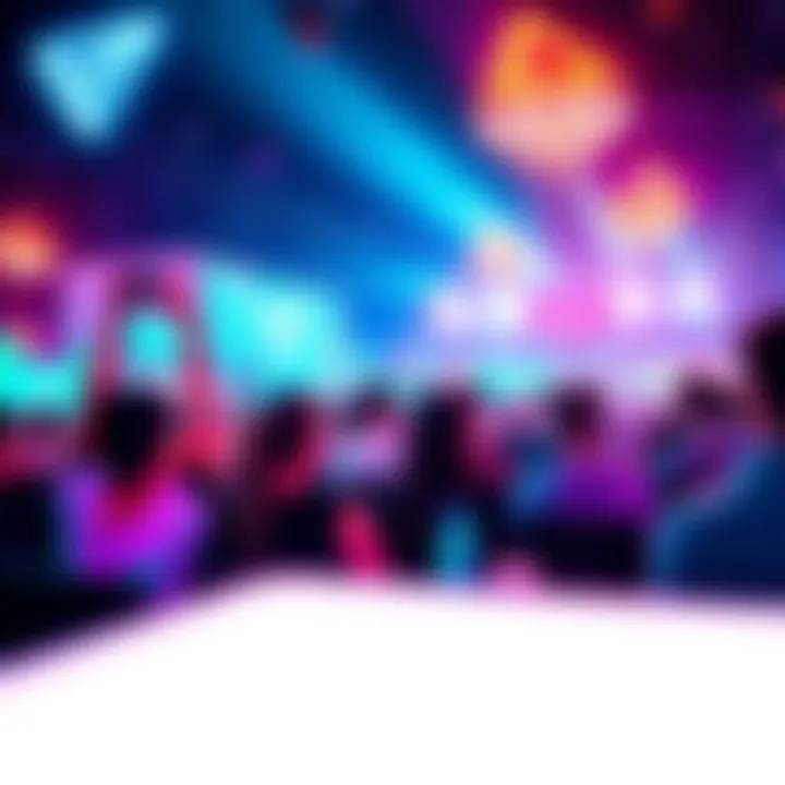 Participants enjoy Tron Game Night on Score Milk with live reveals and a vibrant atmosphere