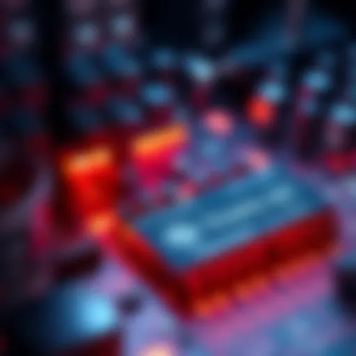 A close-up view of the new Tropic 01 chips in the Safe 7 device, highlighting their design and placement