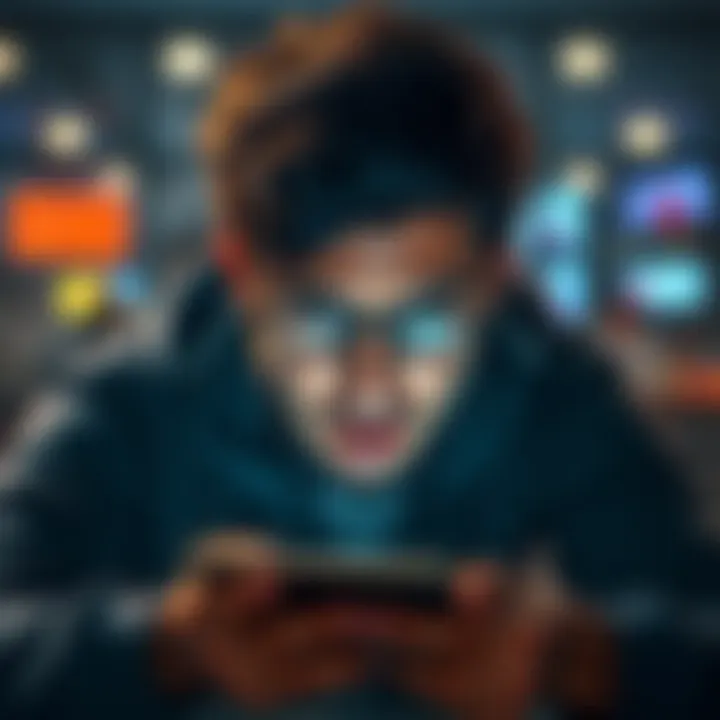 A person frustrated while trying to log into their phone, showing a message about login failure due to invalid credentials.
