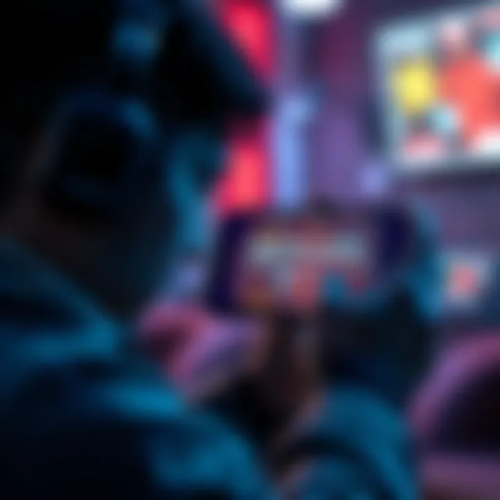 A person frustrated by game access issues on a mobile device, looking at a 'Game Not Available' message