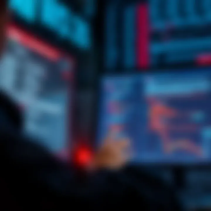 A person looking at a computer screen with error messages related to incomplete swaps in a financial application