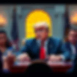 President Trump speaks about Hyperliquid's integration into the US market during a White House meeting
