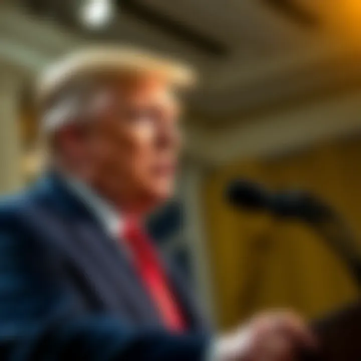 President Trump addressing banks about stablecoin yields during a press conference