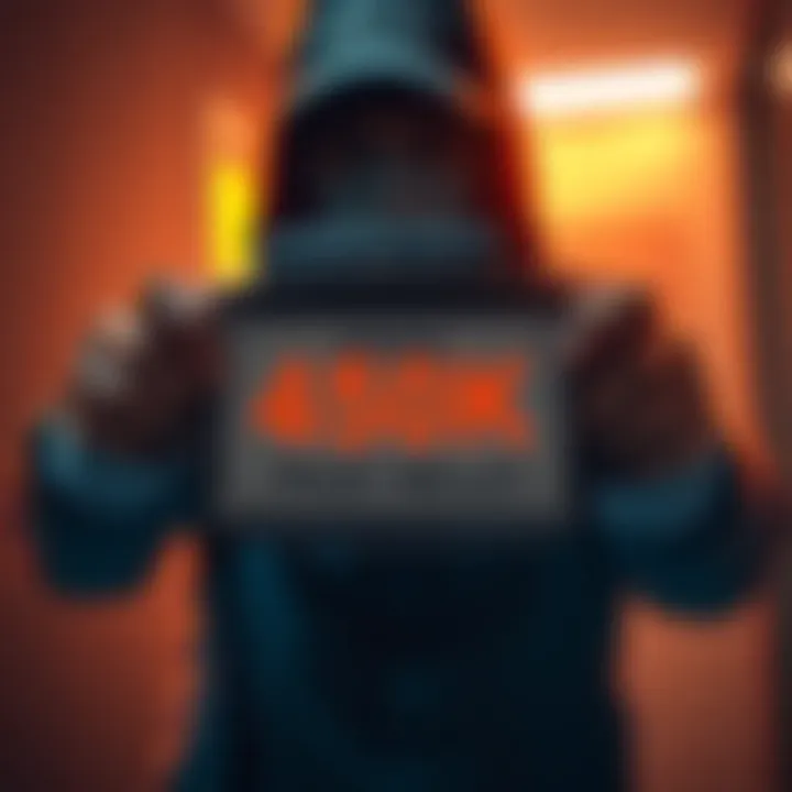 A victim shows their Trust Wallet with a warning sign about stolen cryptocurrency, emphasizing the loss of 450,000 USDT.