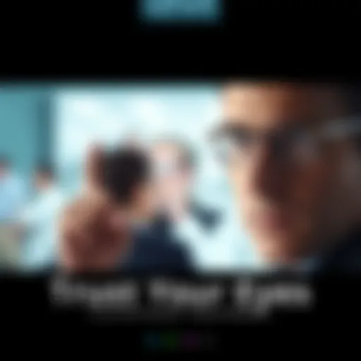 A person looking at a blurry image with a questioning expression, symbolizing doubt in perception.