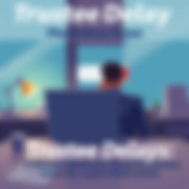 A frustrated person sitting at a desk with a laptop, looking at an empty email inbox, symbolizing the wait for bank detail updates from a trustee