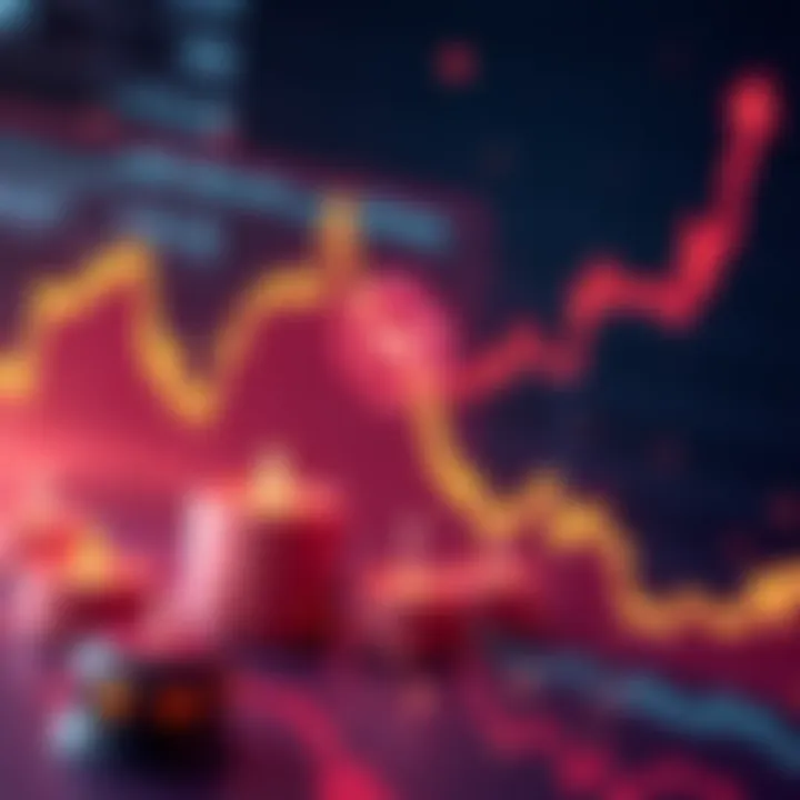 Graph showing TRX price increase with USDT supply in the background, symbolizing strong trading activity