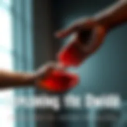 Two hands reaching out to each other, symbolizing connection and understanding despite barriers. One hand is light-skinned and the other is dark-skinned, representing diversity.