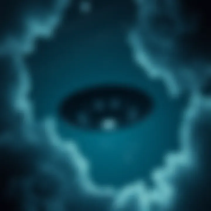 A glowing UFO hovering in the night sky, surrounded by stars and clouds, representing the rise in UFO discussions and interest in disclosure.