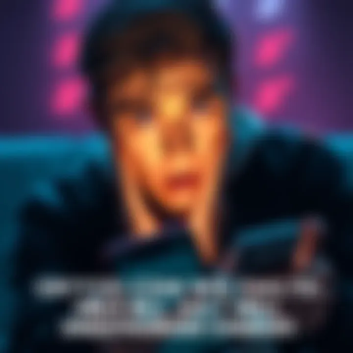 A worried person looking at a smartphone showing unexpected payment notifications