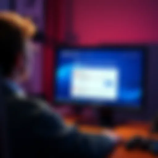A concerned person looking at a computer screen showing a PlayStation account with multiple failed transaction alerts, hinting at online fraud.