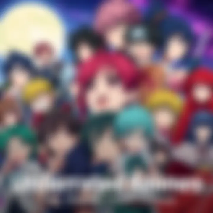 A collage of various anime characters from different underrated series, showing a mix of emotions and genres like comedy and sci-fi.