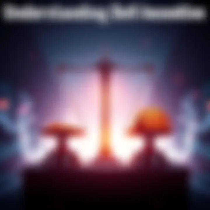 A graphic showing a balance scale with real yield on one side and emissions on the other, symbolizing trustworthiness in DeFi protocols.