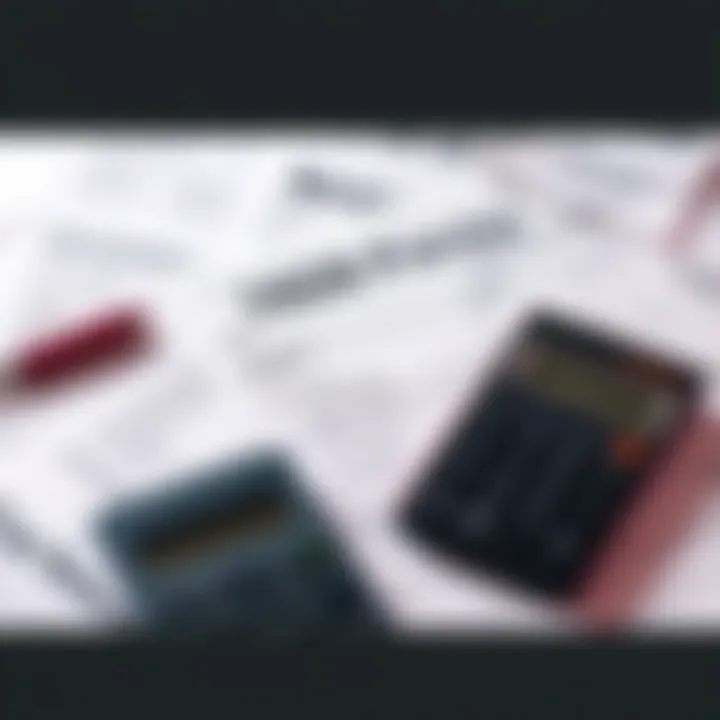 A simple graphic showing a 1099 form alongside a calculator and financial documents, illustrating the importance of financial reporting.