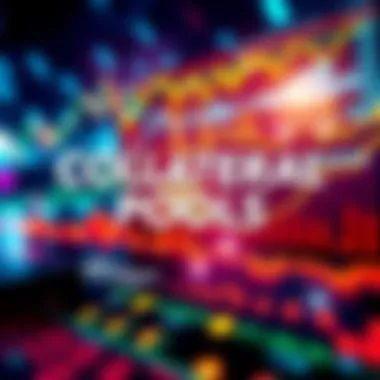 A visual representation of financial graphs and charts showing rates and private options for collateral pools