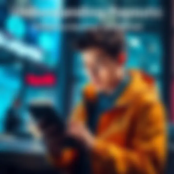 A person reviewing their earnings from validation activities on a digital device