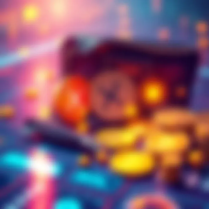 Illustration of a digital wallet with small amounts of XRP and SOL coins appearing unexpectedly