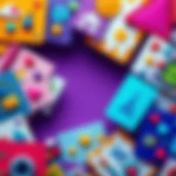 Unique Card Design Colorful card designs with various icons and a personalized touch