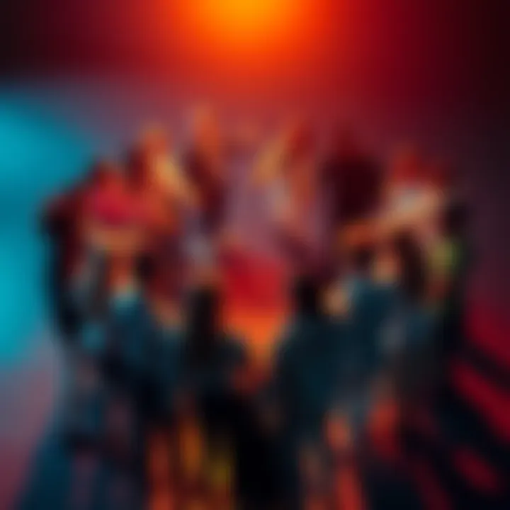 A diverse group of people joining hands in a circle, symbolizing unity and cooperation