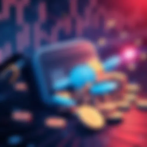 Illustration of a digital wallet being breached with SOL tokens falling out, reflecting a $36 million loss, on the day of Naver's merger