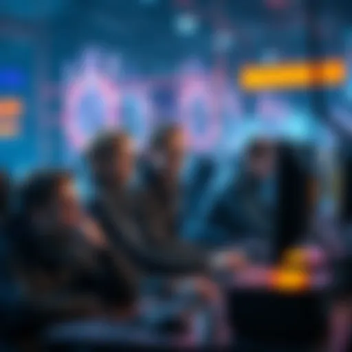 US citizens in Germany using a computer and looking concerned about online platform bans