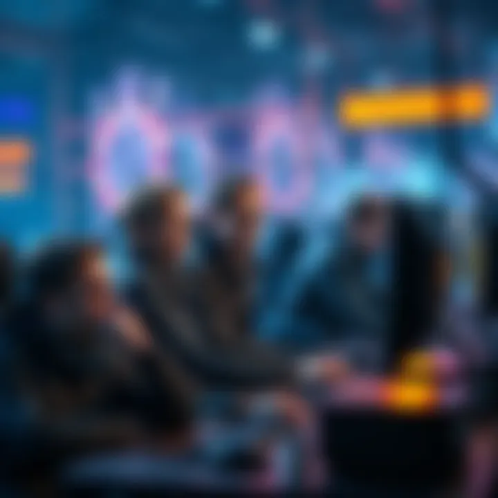 US citizens in Germany using a computer and looking concerned about online platform bans