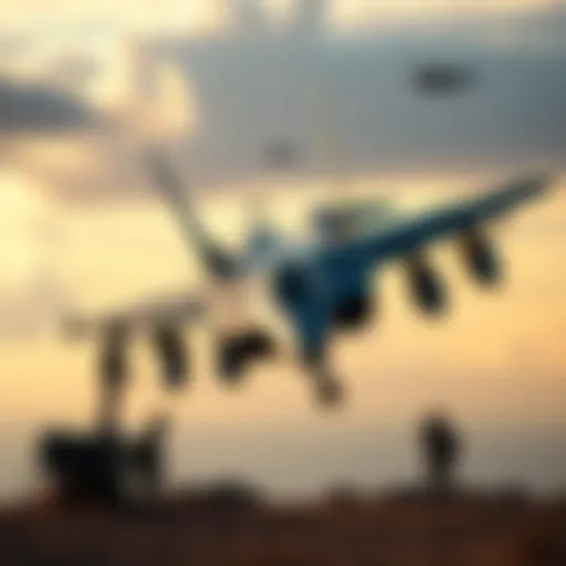 U.S. military aircraft preparing for a potential strike near Venezuela, with military personnel stationed nearby, highlighting rising tensions in the region.