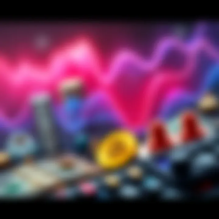 A graphic showing the US money supply reaching $22.7 trillion, with symbols representing inflation and Bitcoin, highlighting the economic situation.