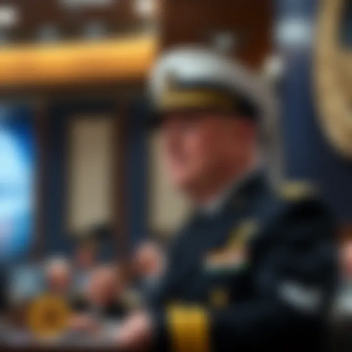 Four-star US Navy Admiral Samuel Paparo addressing Congress about a military Bitcoin node for cybersecurity operations against China