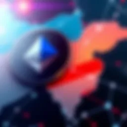 Graphic showing Tether logo with a frozen asset symbol and a map highlighting Iran, representing the link between Tether's asset freeze and US sanctions.