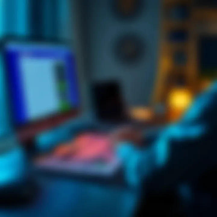 USDC cost basis on Coinbase A person reviewing USDC cost basis settings on Coinbase with a computer and tax documents spread out on a table