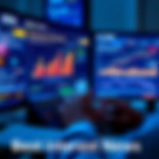 A person calculating taxes while looking at USDC rewards on a computer screen, with graphs comparing rewards and Treasuries