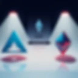 Illustration of USDC symbol with arrows showing movement from Arbitrum to Ethereum, highlighting the concept of transferring cryptocurrency with fees involved
